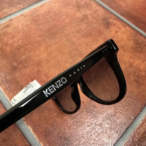 NWT Kenzo Black Frame Wayfarer Sunglasses - Picture 6 of 9